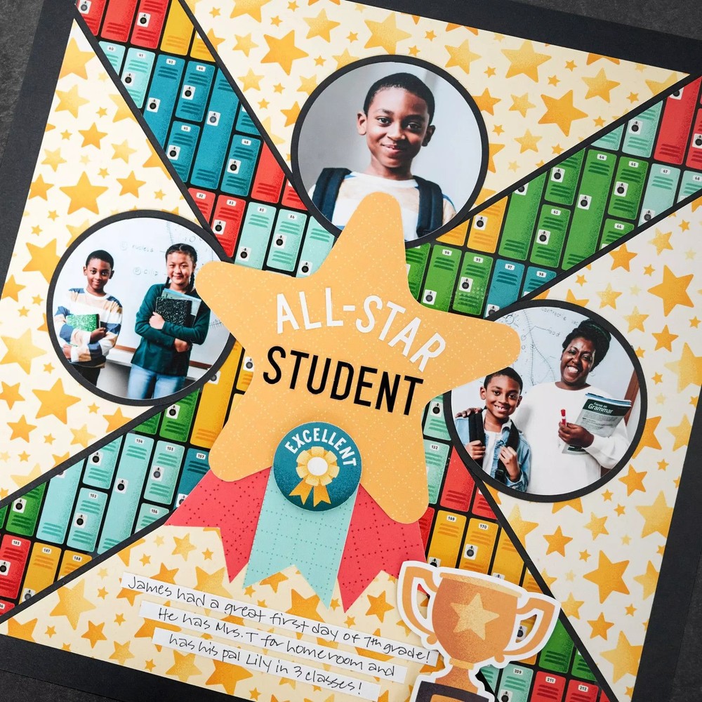 Creative Memories-All Star Recipe Template