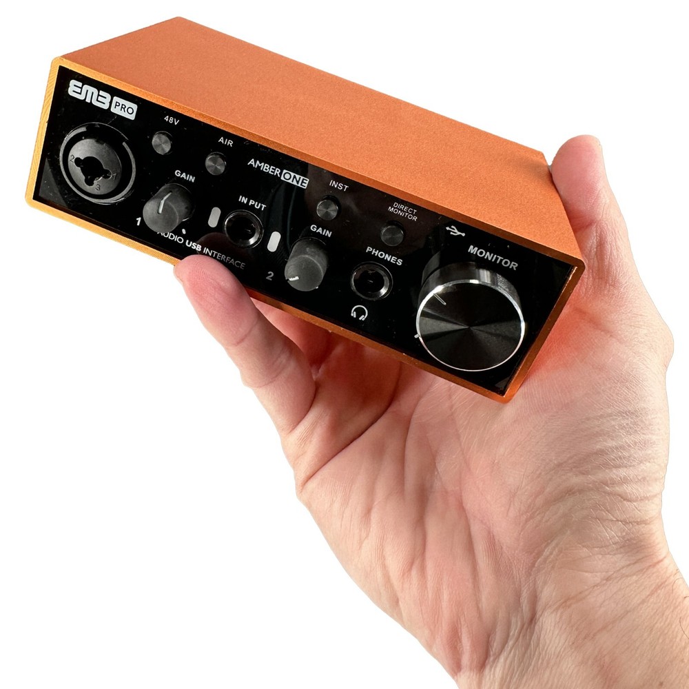 EMB 2In-2Out USB-C Audio Interface (Resolution 24Bit/96kHz) 48V Phantom Power
