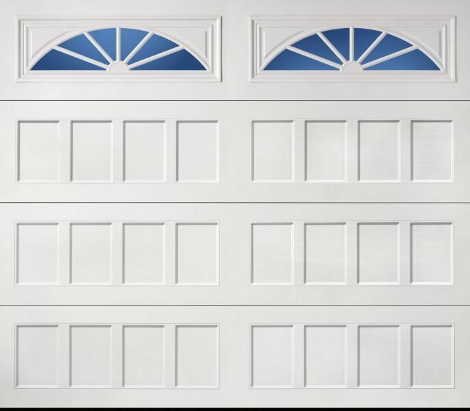 2 Amarr Wagon Wheel Replacement Insert for Long Panel Amarr Garage Door White