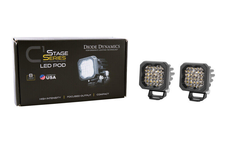 Diode Dynamics DD7423P for Stage C1R - White Flood Standard LED Pod (Pair)