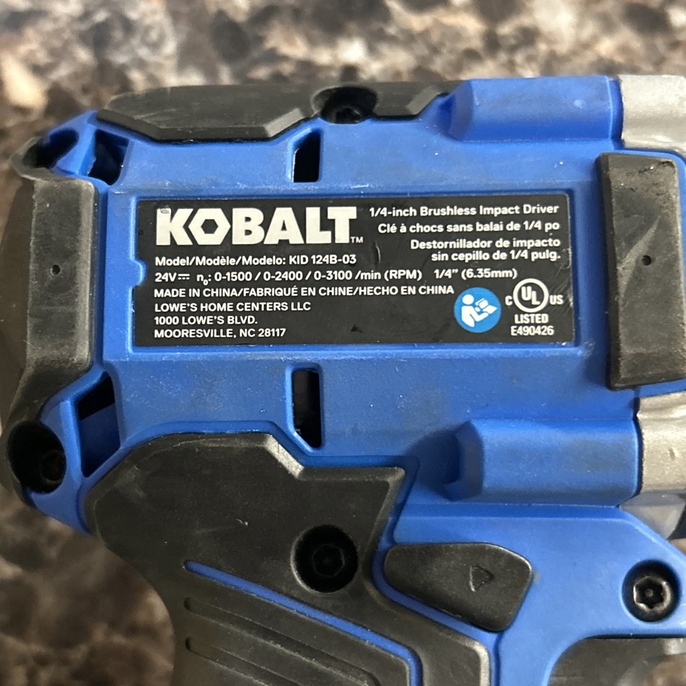 KOBALT 24V 24Volt KID124B-03 Impact Driver - Bare Tool