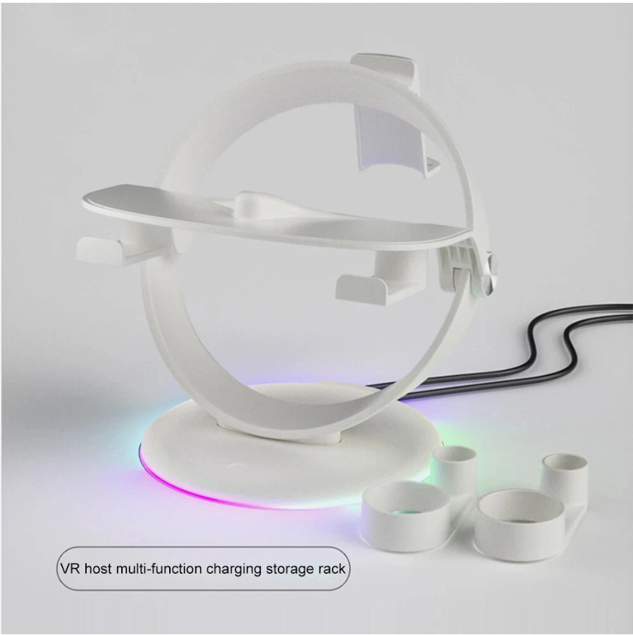 VR display stand, RGB storage base suitable for Quest 2 / PS5 VR2