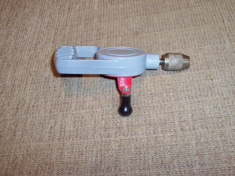 Sears Hand Crank Drill & 21 Piece TG Bit Set Workshop Woodworking Tools