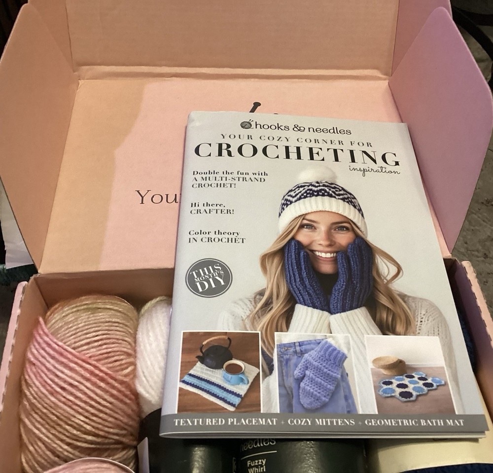 Hooks & Needles Spring Crochet Knitting Kit Preloved