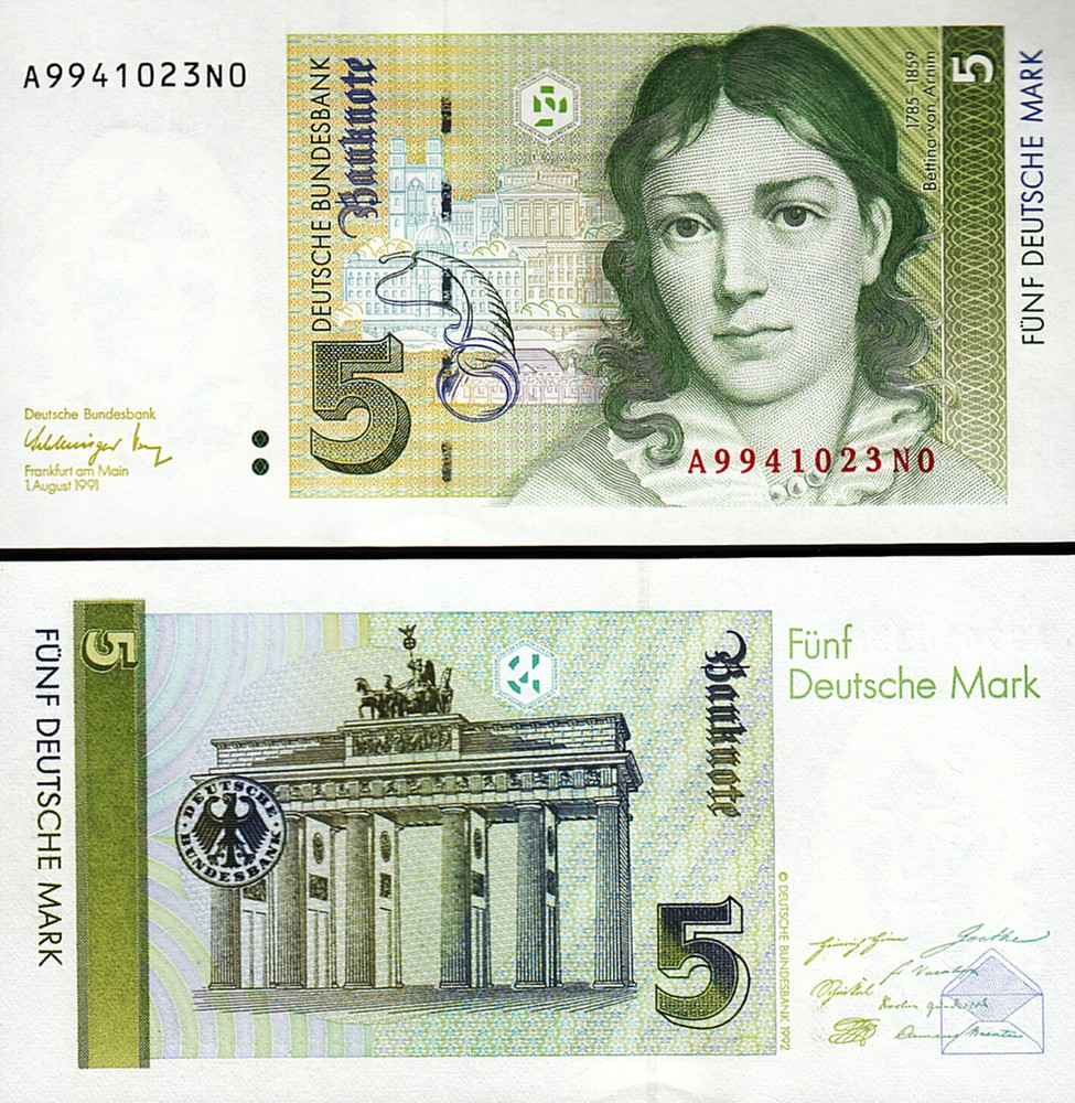 Germany 5 Mark 1991, UNC, P-37