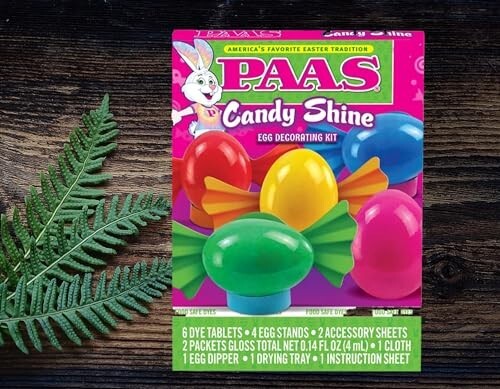 Candy Shine Easter Egg Decorating Kit with Funny Bunny Dipper - Make Your Eggs S