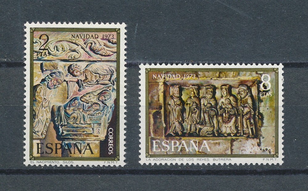 Spain  1789-90 MNH, Christmas, 1973