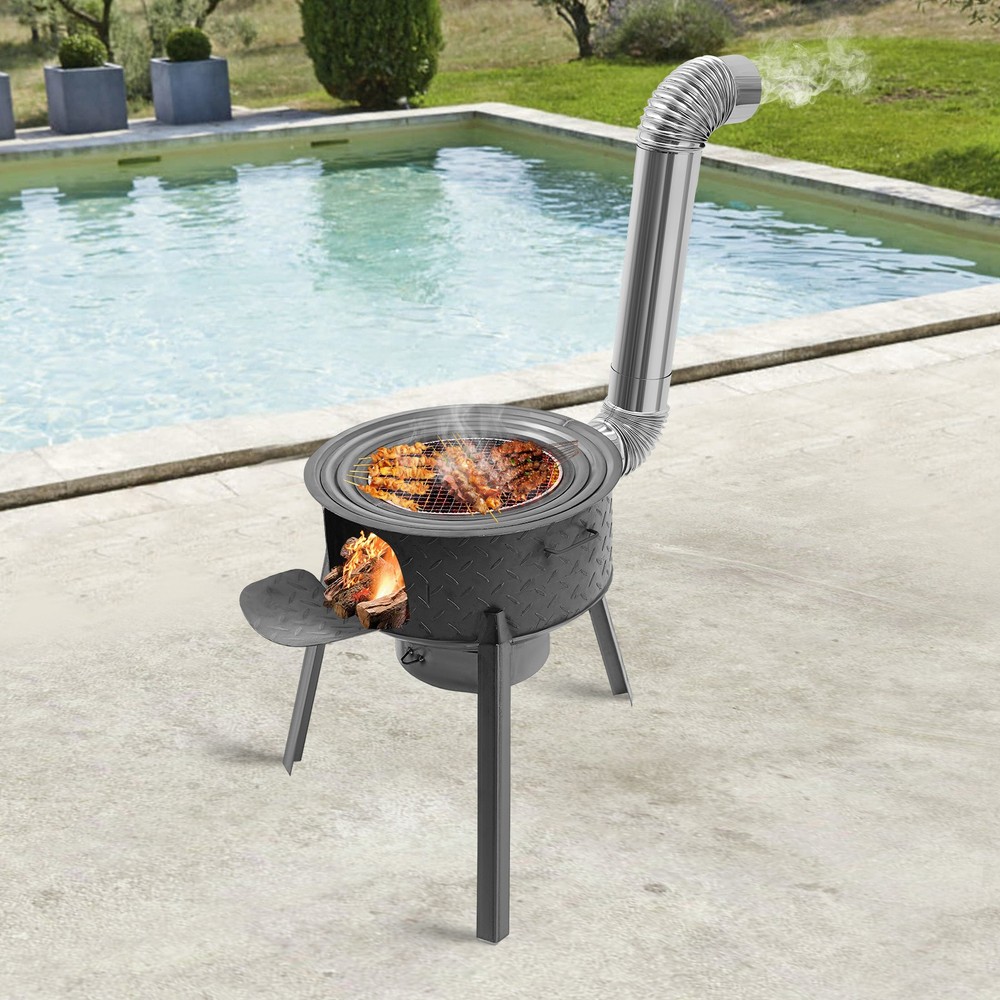 Wood Burning Stove Sets Multi-function Portable Outdoor Camping/BBQ Cooking Kits