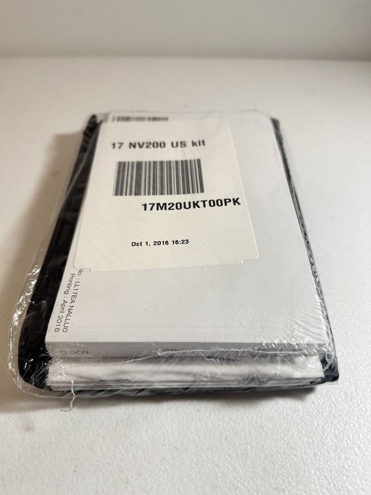 2017 Nissan NV200 Owners Manual Set