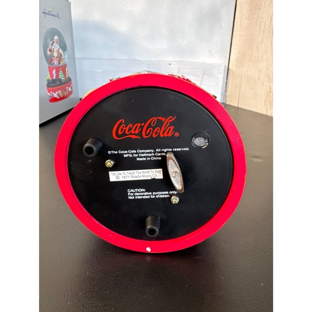 Hallmark Coca-Cola Santa Musical Snow Globe