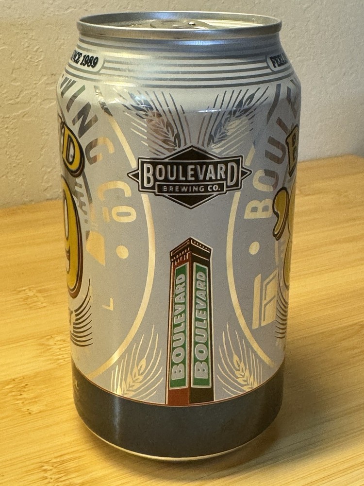 Boulevard BLVD 89 Lager - Empty Beer Can - Bottom Opened