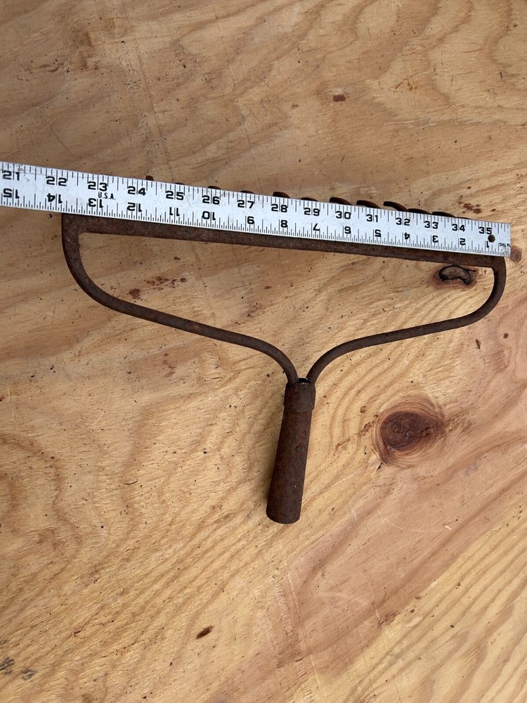 Rake Head Rusty Rustic no handle Original Vintage Primitive Metal