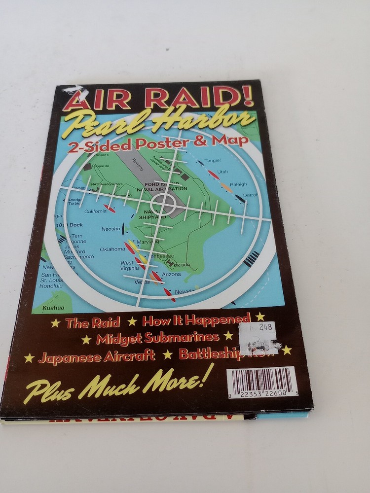 Air Raid Pearl Harbor 2 Sided Poster And Map