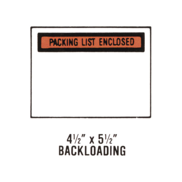 1000 4.5x5.5 Packing List Enclosed Envelopes - Partial Face