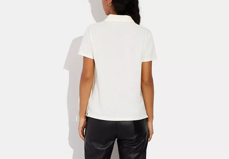 BN COACH Solid Gradient Pique Polo Cotton Shirt L