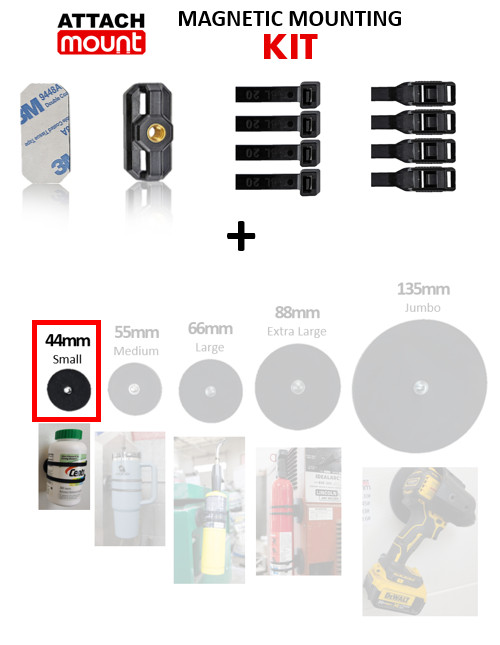 AttachMount Magnetic Mounting Kit - Magnitize Anything
