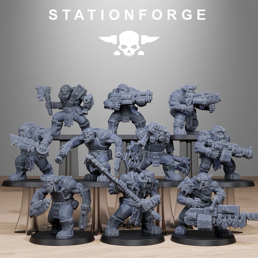 Orc Bros Infantry Unit, Stationforge