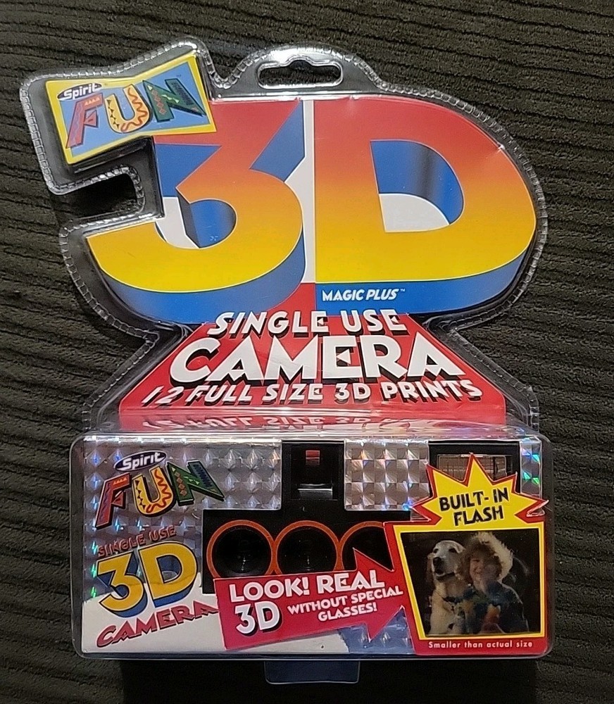 Spirit Fun 3D Magic Plus Single Use Camera