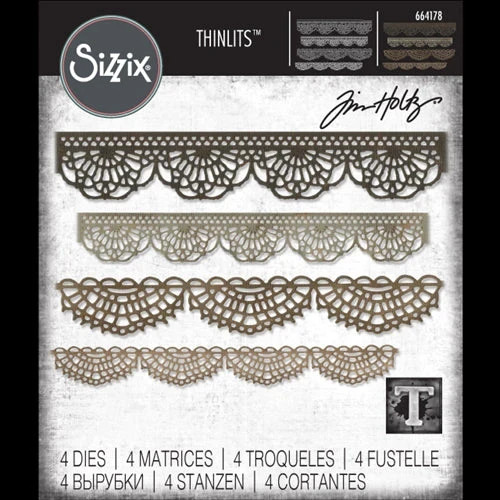 CROCHET-Sizzix Thinlits Die Set-Tim Holtz Dies-Paper Craft-Cut-Emboss-Stencil