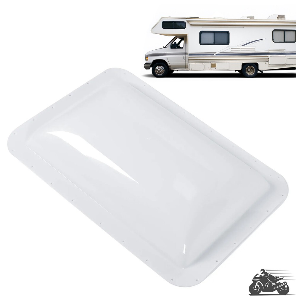 RV Roof Skylight Cover White 18" X 26" Camper Skylight Food Truck Skylight