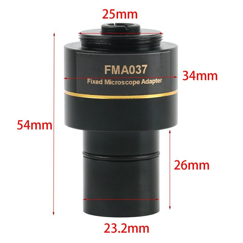 Microscope Reducing Eyepiece 0.37X 0.5X 0.75X 23.2mm Interface C Mount Adapter