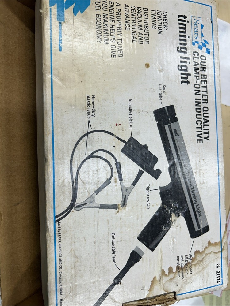 Sears Clamp-On Inductive Timing Light Model 28-21174 (TESTED)