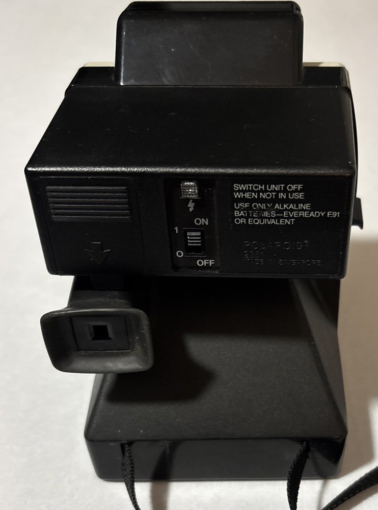 Polaroid OneStep Camera With Q-Light Flash Rainbow Stripe Tested