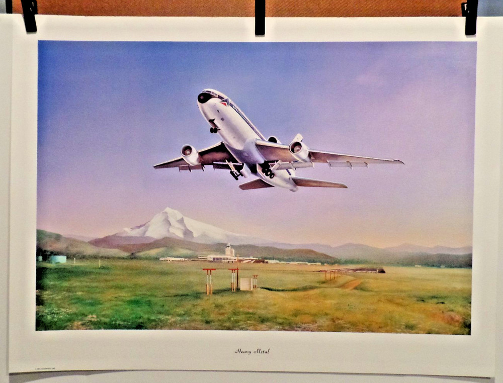 DELTA AIRLINES POSTER  HEAVY METAL