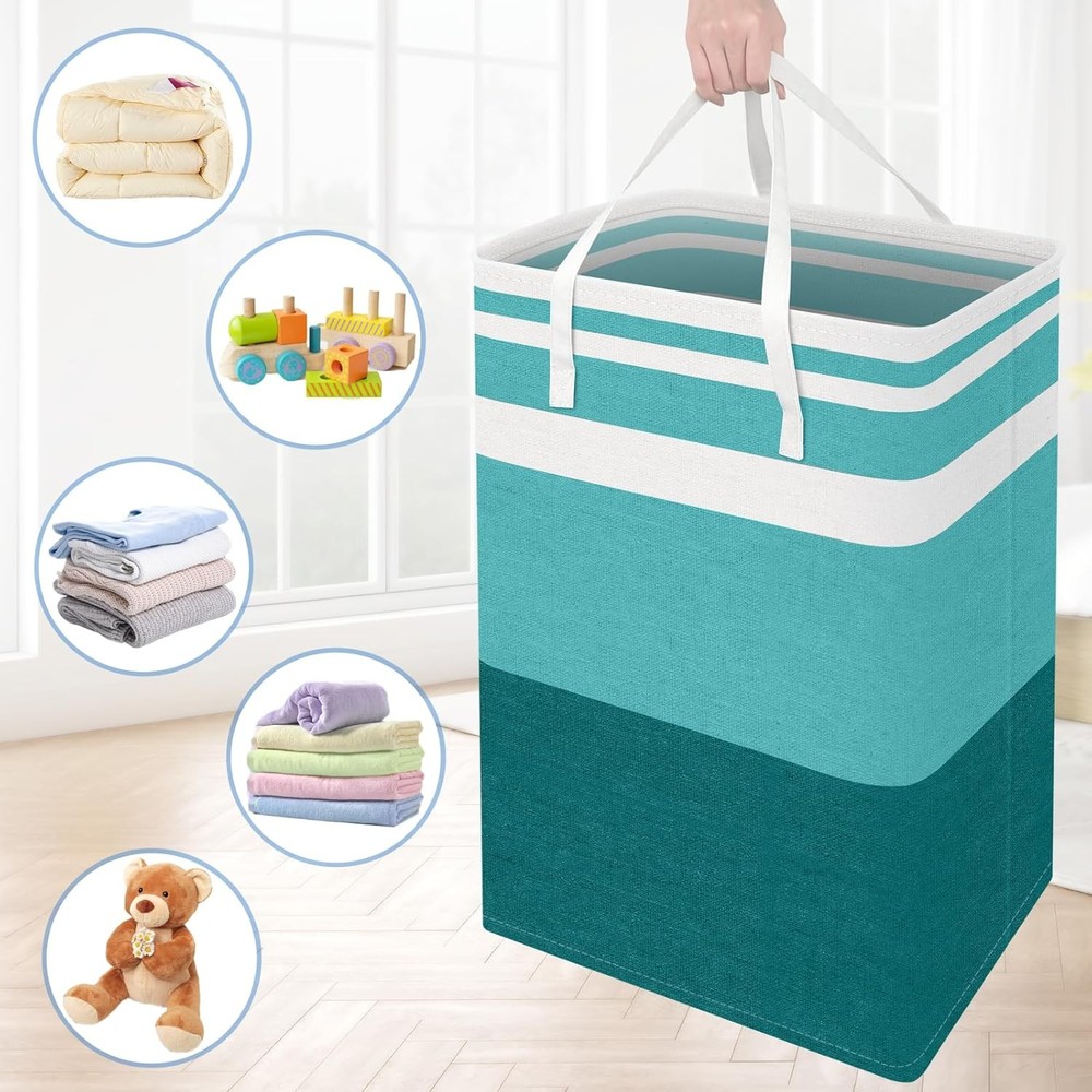 3-Pack Laundry Basket Freestanding Waterproof Laundry Hamper Collapsible Tall
