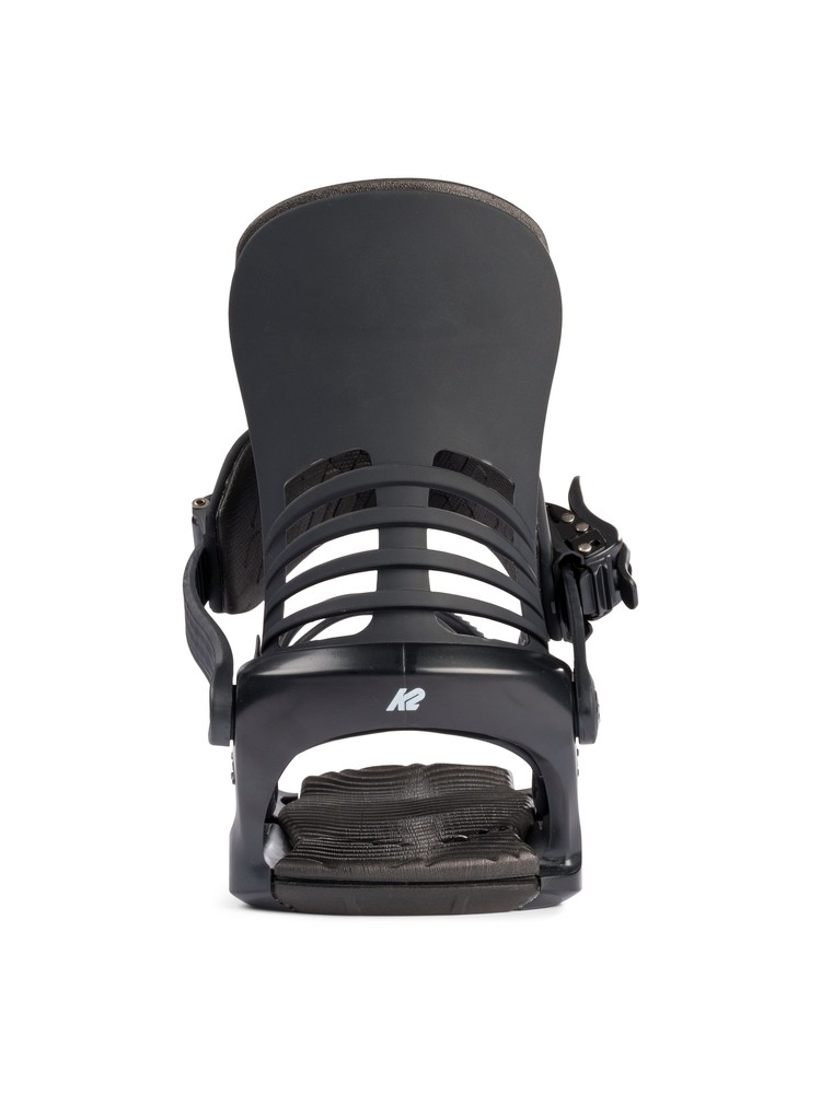 K2 Cassette Women's Snowboard Bindings, Black, Large