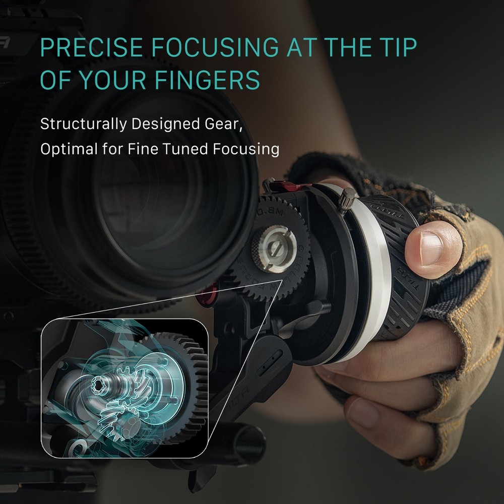 Tilta Pocket Follow Focus | Precise A/B Stops | Focus Gear Ring | Pull Focus