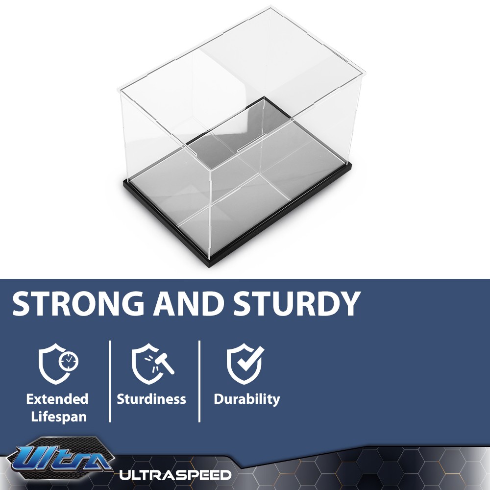 Clear Single Boxing Glove Horizontal Display Case