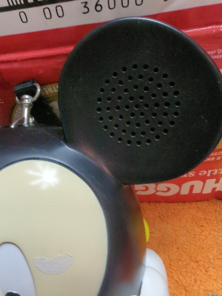 Vintage Mickey Mouse Head Talkin Tape Player - Not Tested.