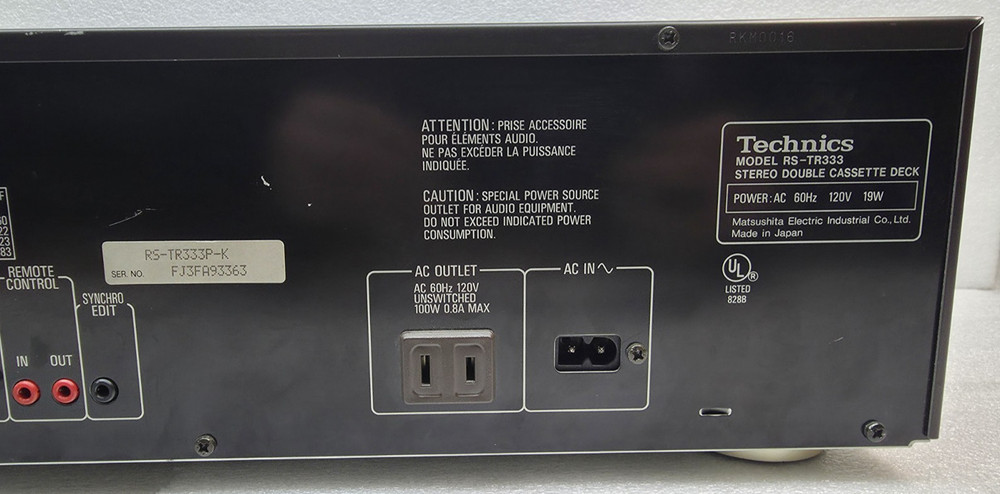 Technics RS-TR333 Stereo Double Cassette Deck Tested