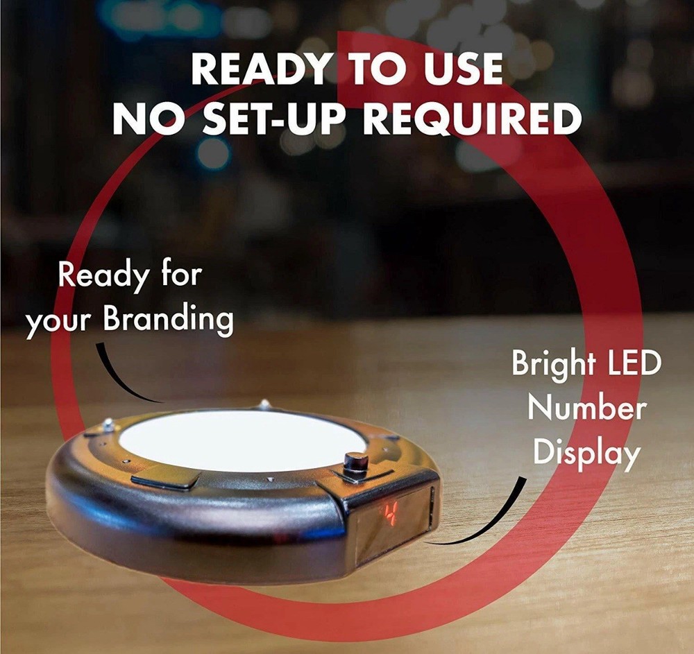 Pager Genius 10 Restaurant Coaster Pagers *Complete Paging System*