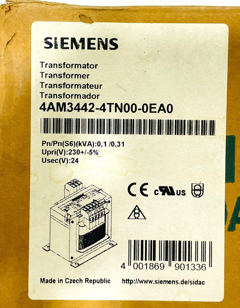 SIEMENS 4AM3442-4TN00-0EA0 Transformer