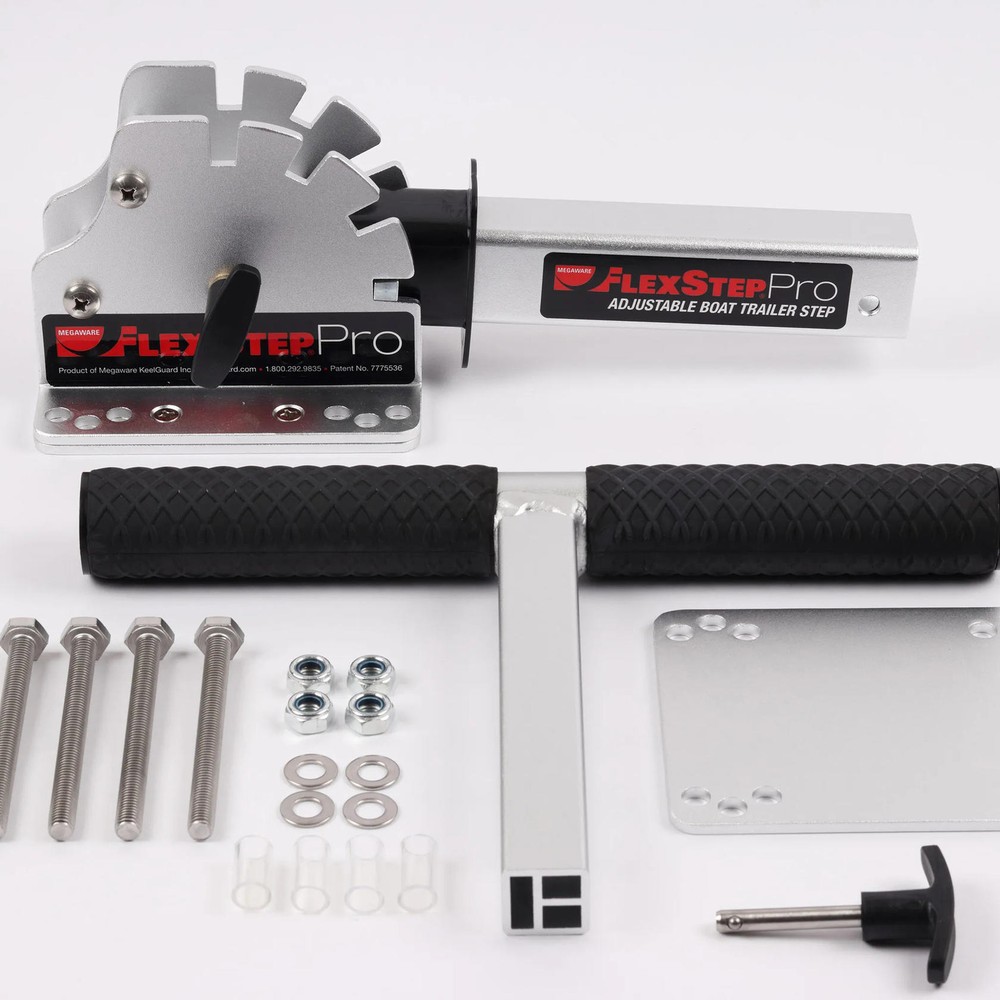 Megaware FlexStep Pro Package Aluminum Trailer Step 80011