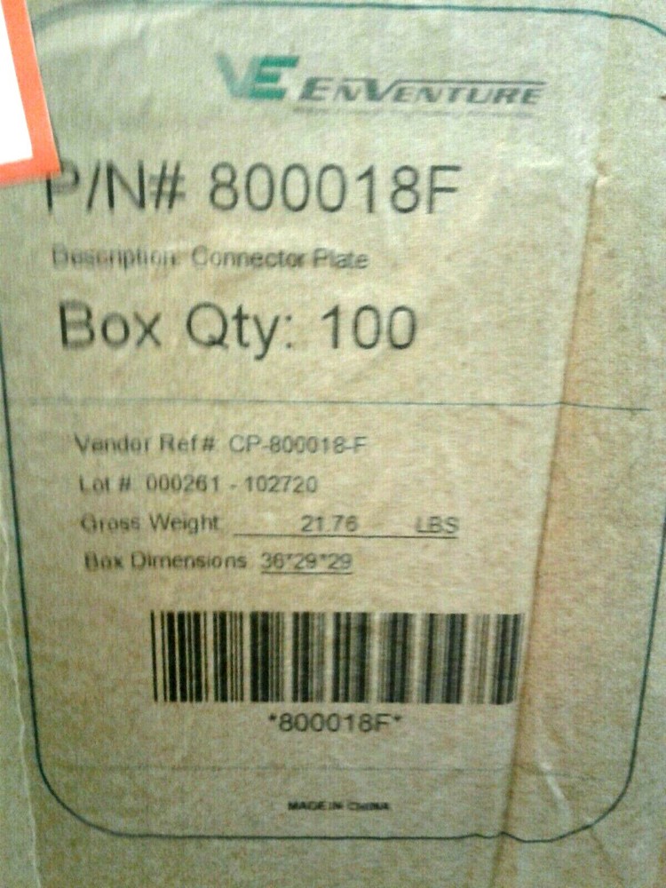 TapeTech FLAT BOX Connector Plate 800018F