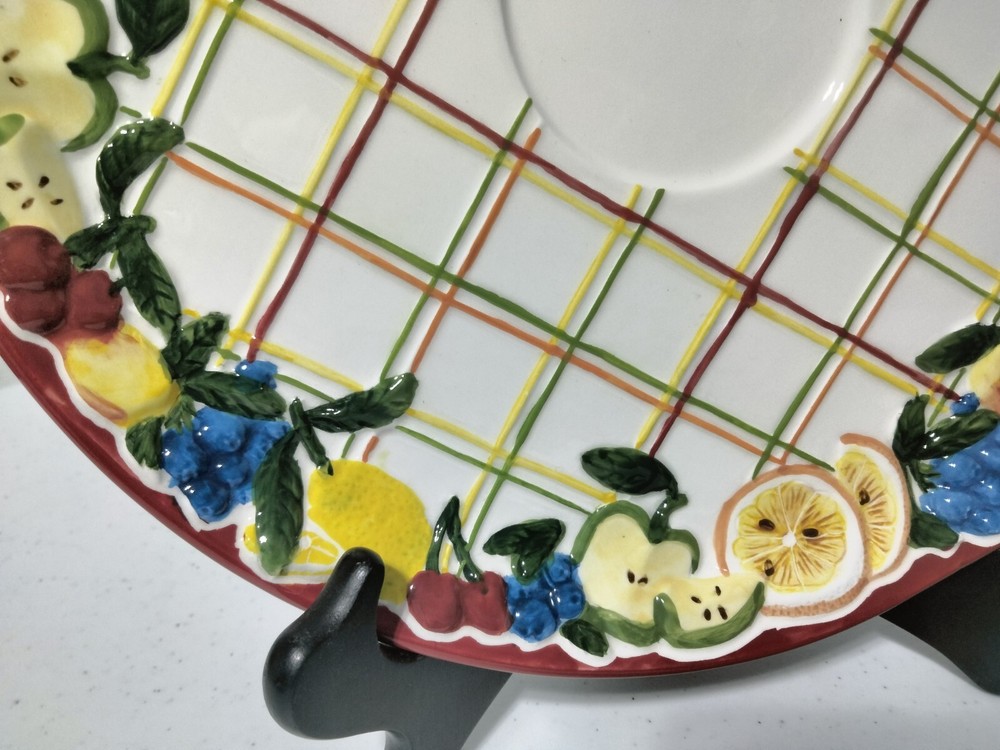 Lady Jayne Ltd Fruit Serving Platter Plate 2004 Ceramic 11in