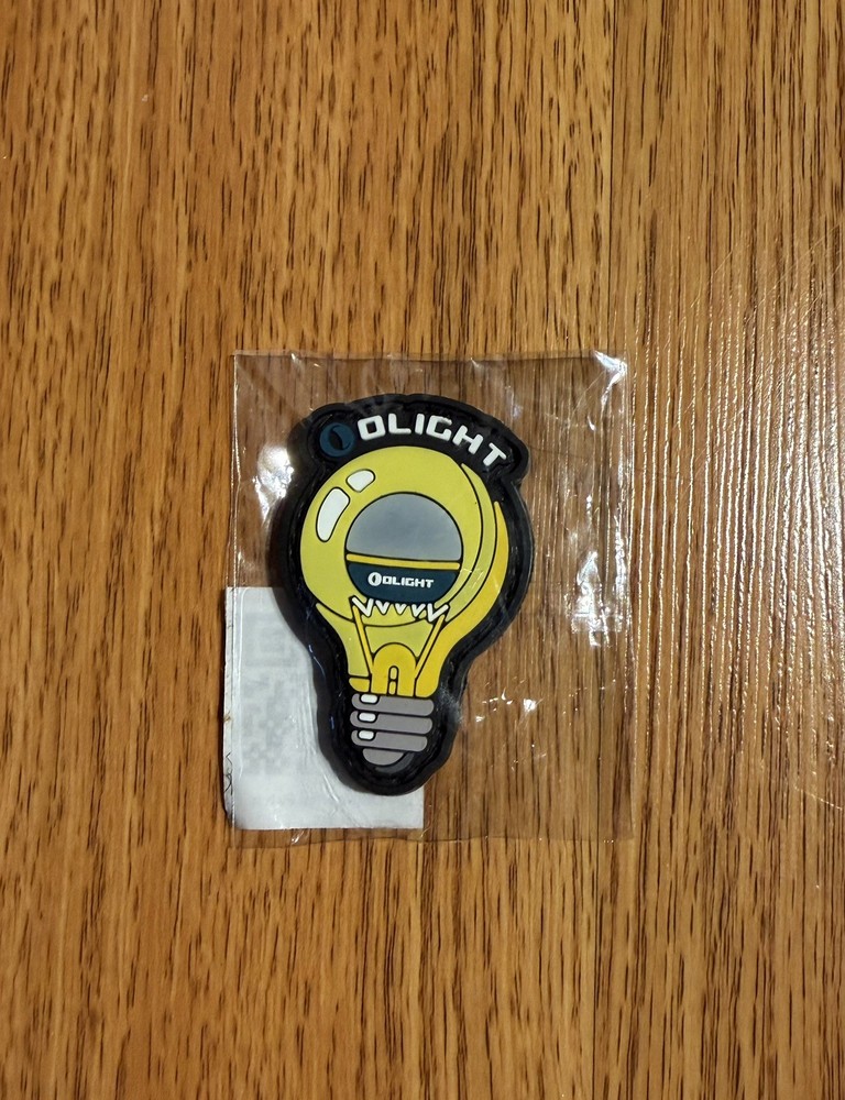 Olight Light Bulb Hook And Loop Patch Swag