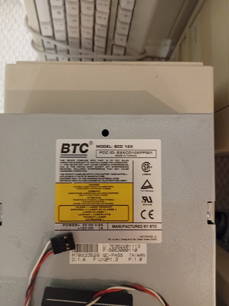BTC BCD 12X INTERNAL CD-ROM DRIVE IDE complete
