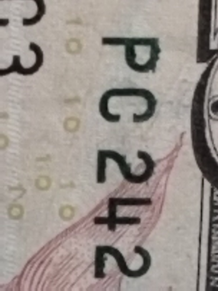 $10 2017A ERROR Over Inked BOTH Serial Numbers & Ink Transfer Reverse (Lot4055)