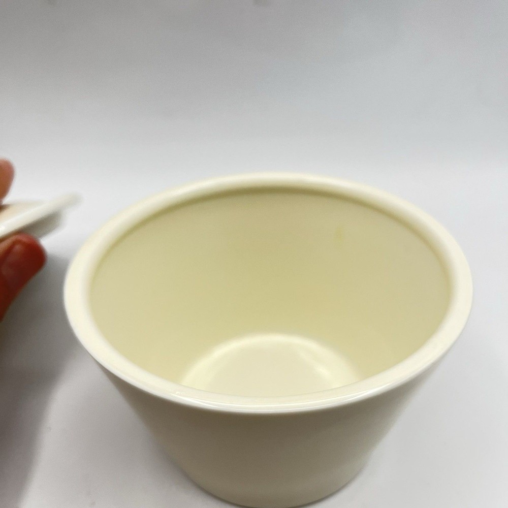Crate And Barrel B Eigen Sugar Bowl, Cream Colored