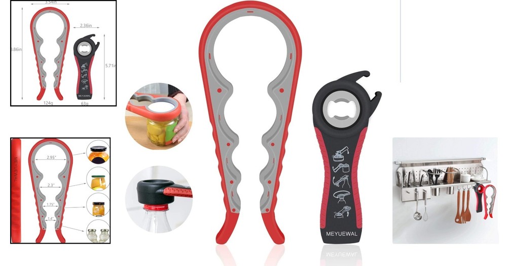 Multi-Function Can and Bottle Opener Kit - Ideal for Arthritis Sufferers