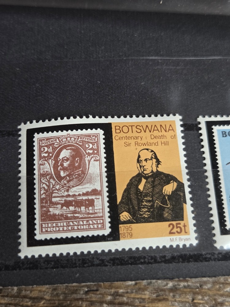 Bermuda Vintage Bundle Of 4 Stamps/Botswana 3 Stamps Bundle