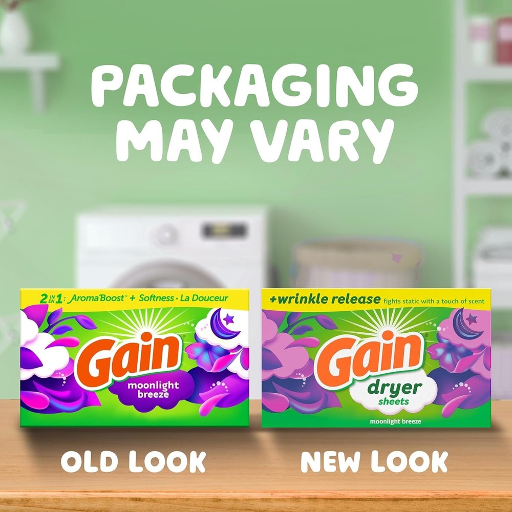 Gain Original Dryer Sheets, 120 Count.