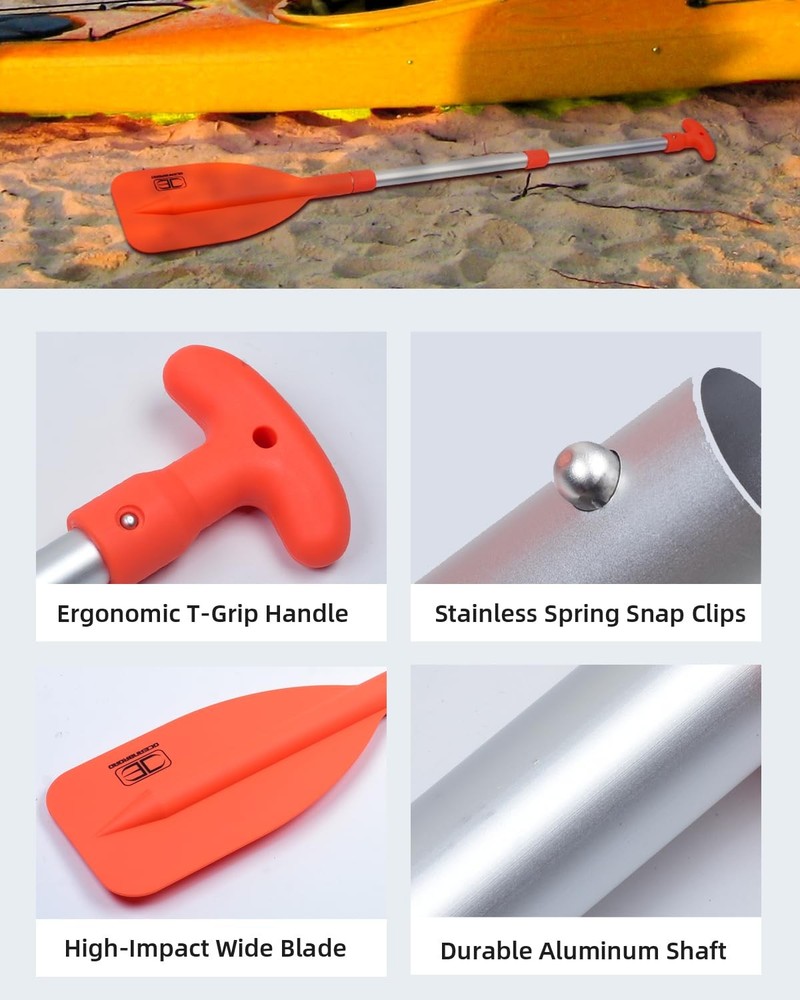 Telescoping Emergency Paddle 21''-42''（Assembling Required） Collapsible Paddl...