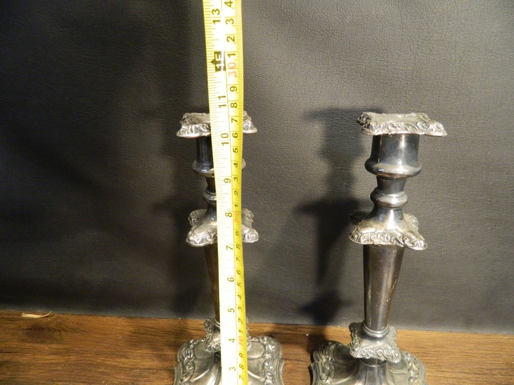 Fancy Silverplated Candle Stick Holder's. Vintage