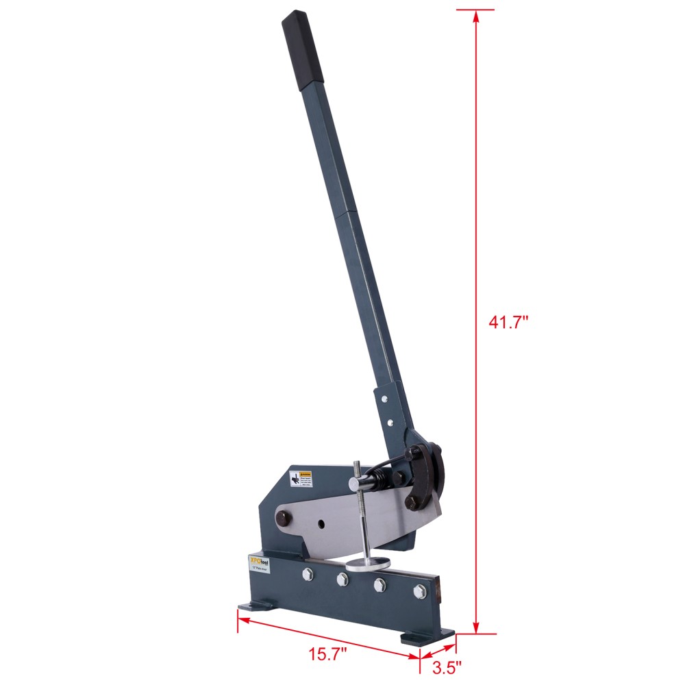 5" Industrial Sheet Metal Shear - Solid, High Precision Manual