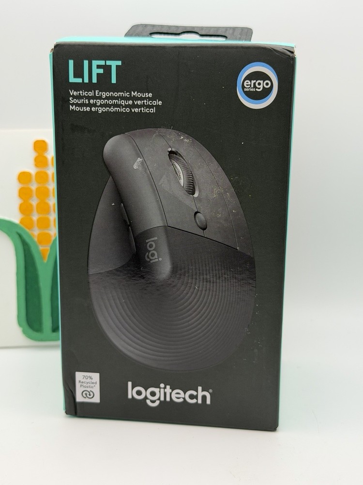 Logitech Lift Vertical Ergonomic Mouse Wireless Bluetooth - Black *NEW SEALED*